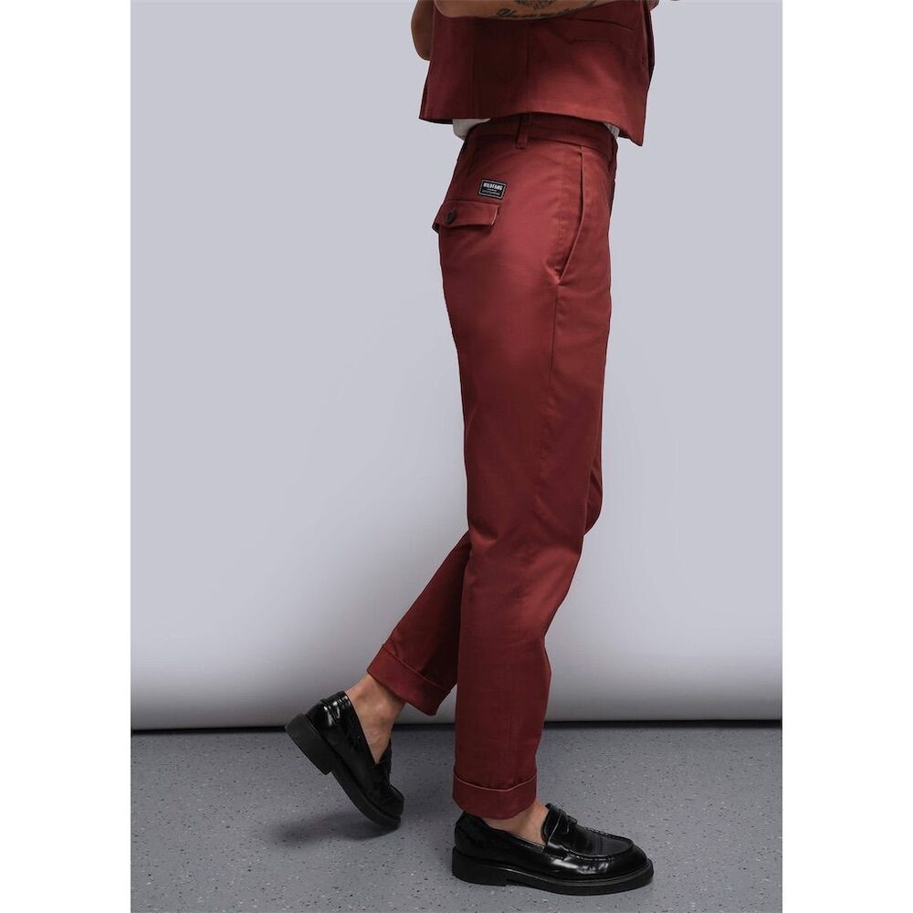 Wildfang Women's The Essential Trousers in Camel Khaki Straight Leg - Picture 9 of 15